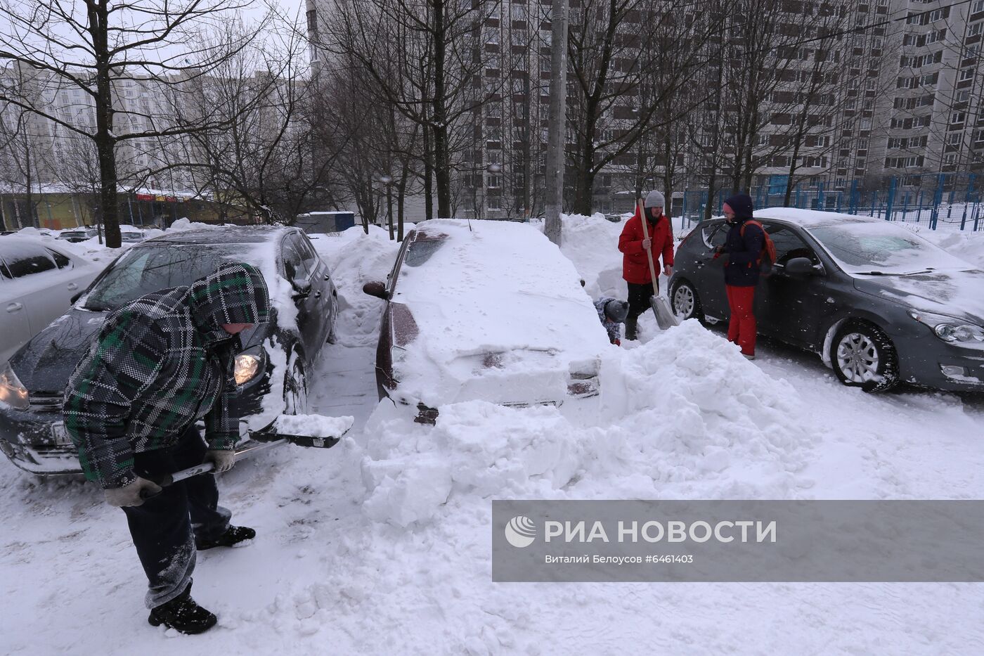 Снегопад в Москве