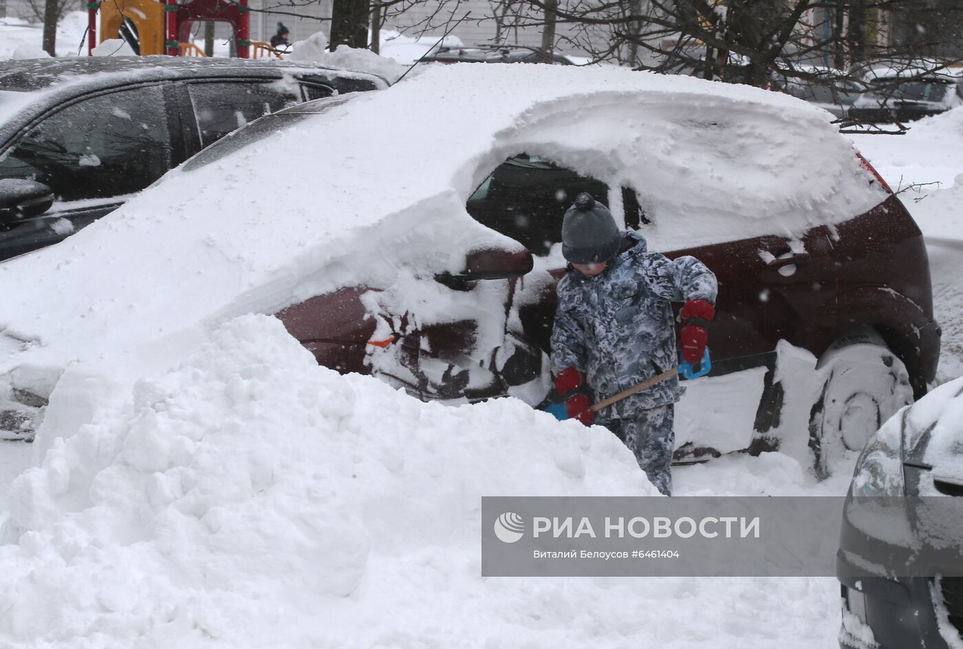 Снегопад в Москве