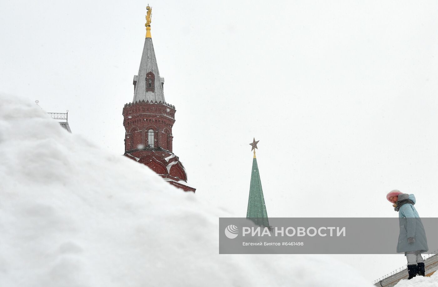 Снегопад в Москве