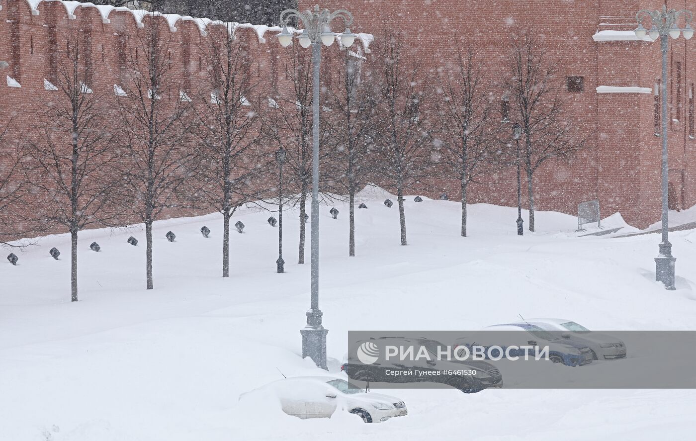 Снегопад в Москве