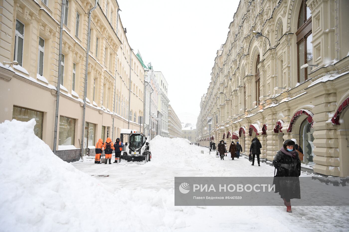 Снегопад в Москве