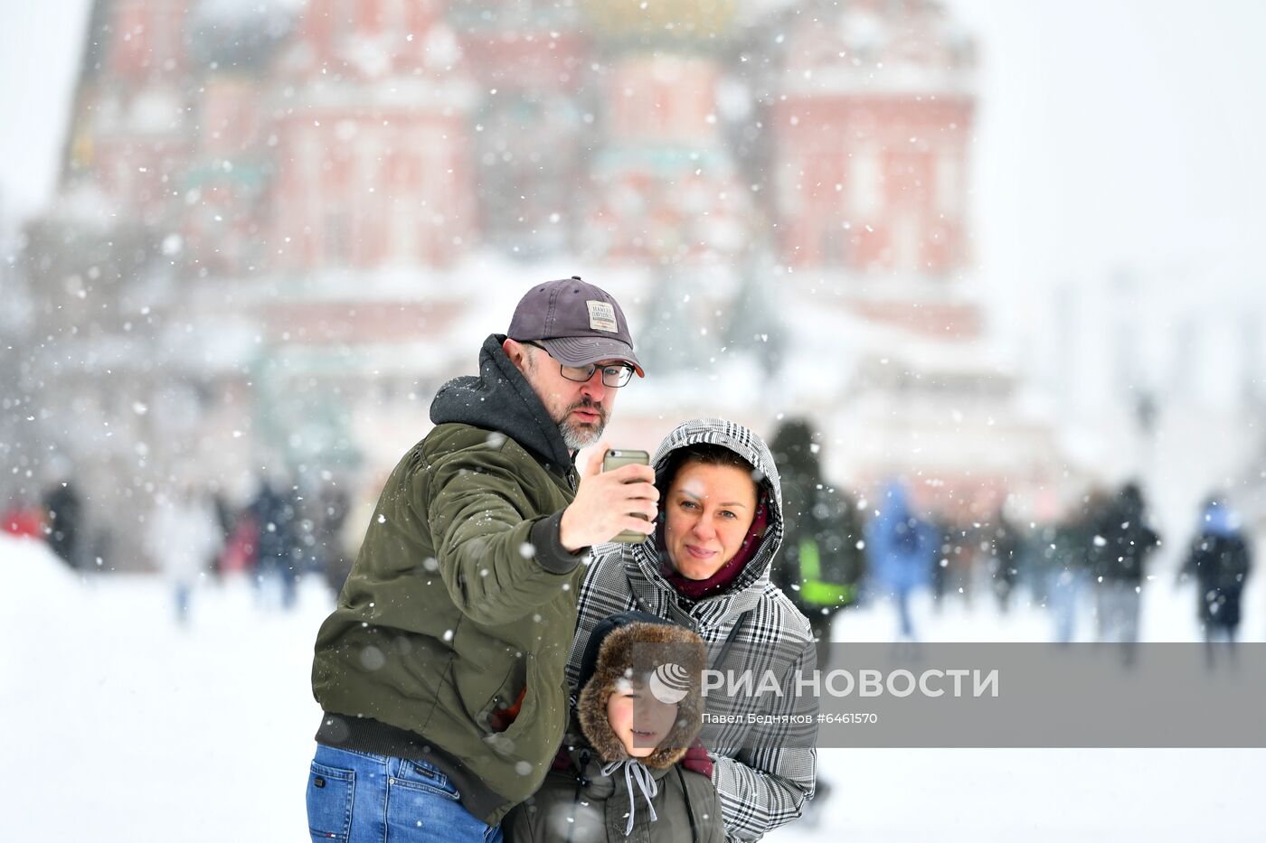 Снегопад в Москве