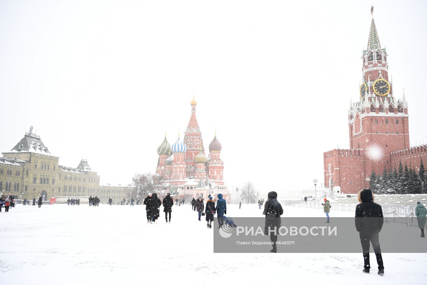 Снегопад в Москве