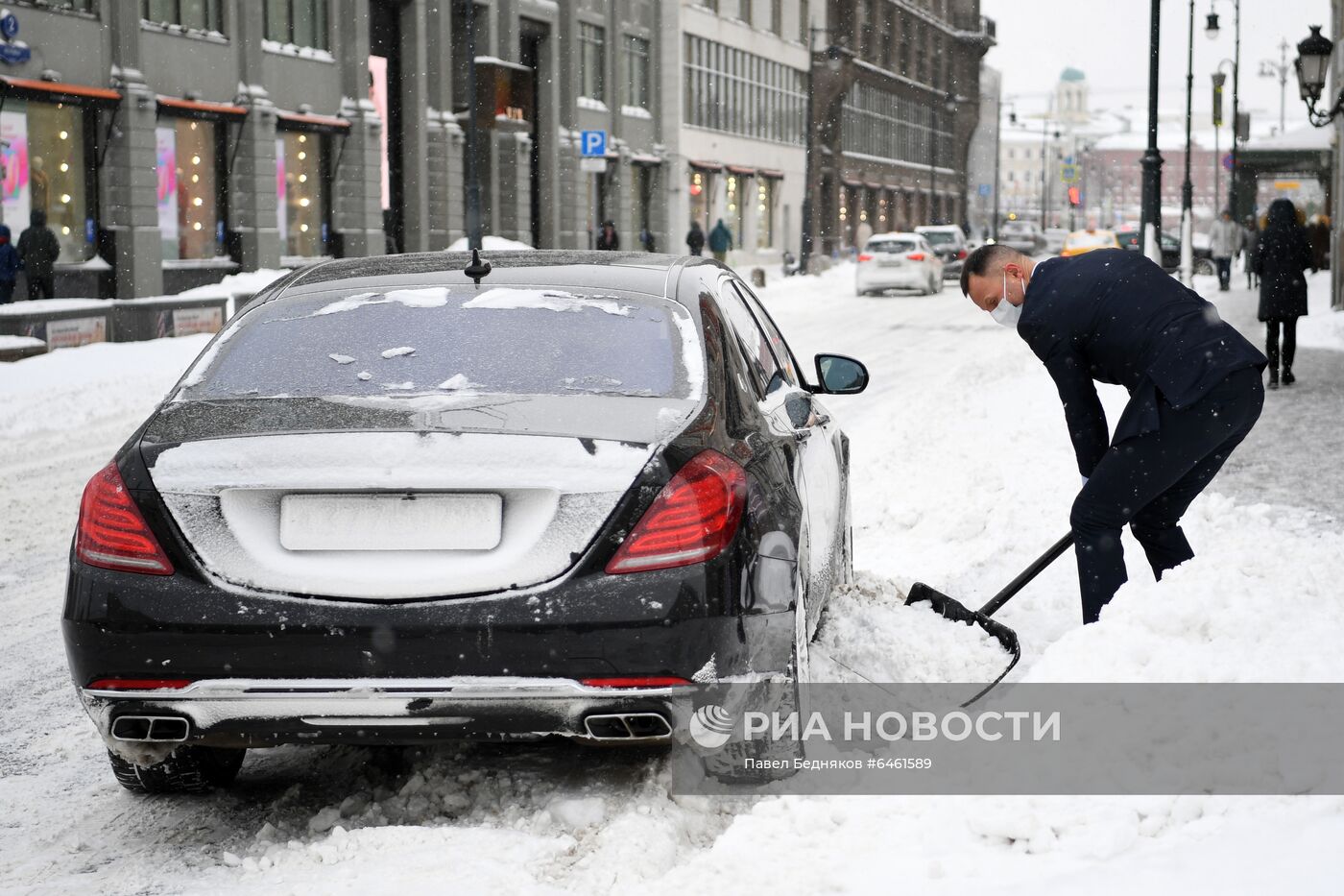 Снегопад в Москве