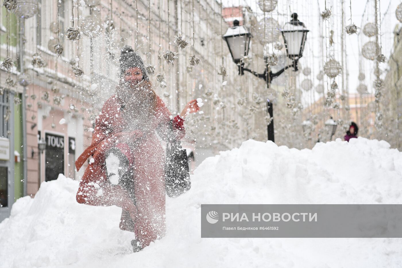 Снегопад в Москве