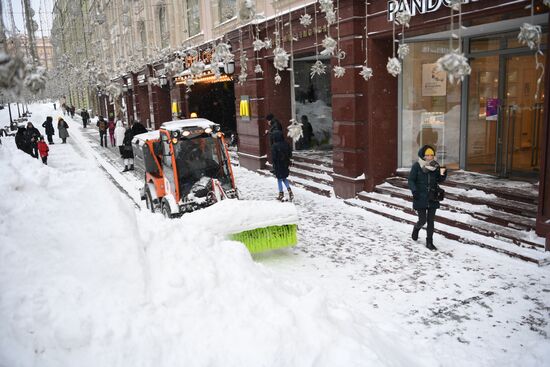 Снегопад в Москве