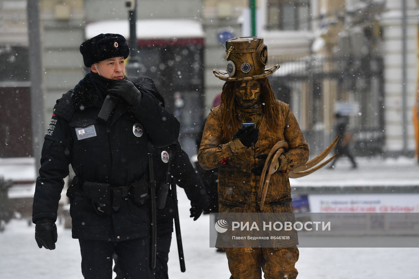 Снегопад в Москве