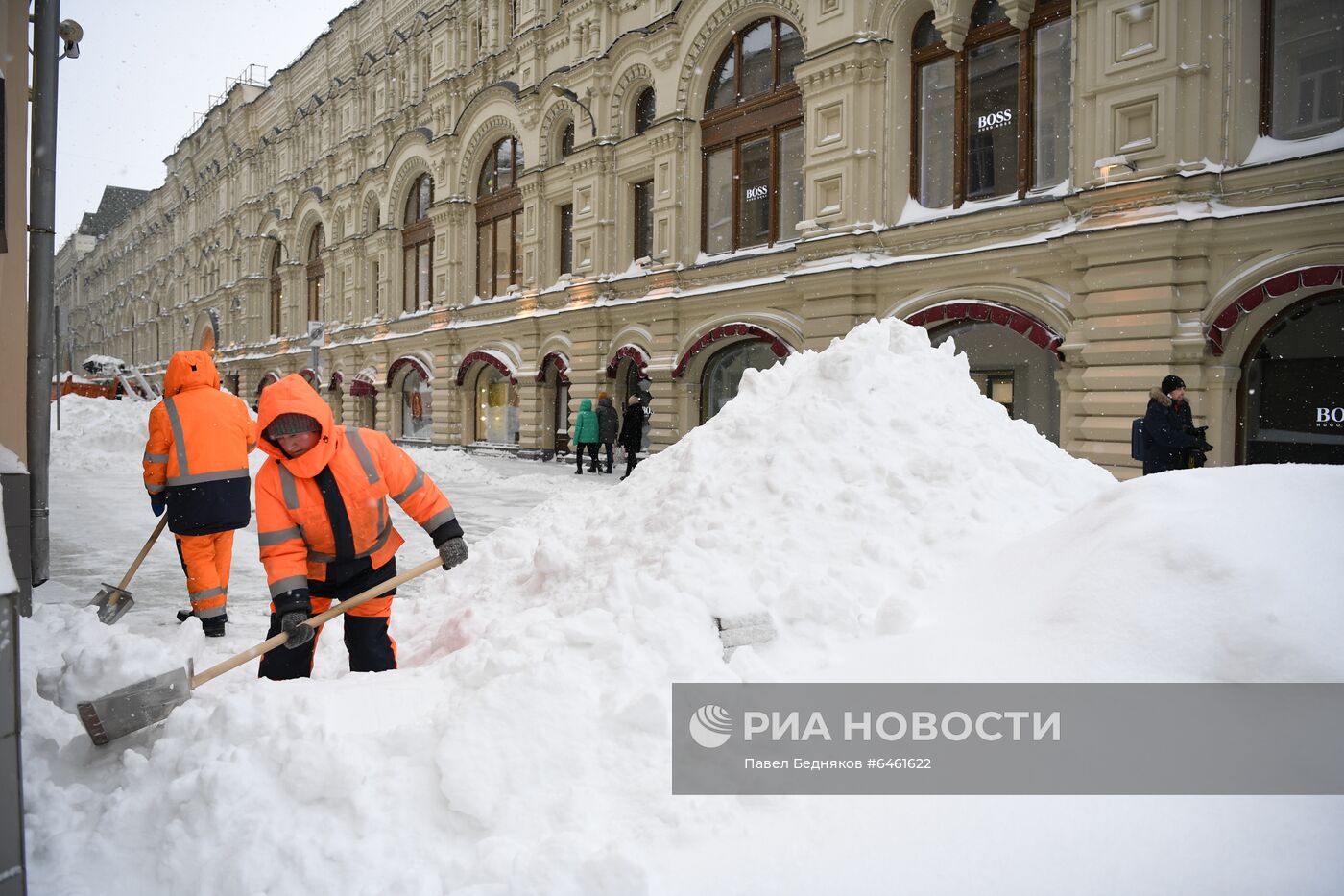 Снегопад в Москве