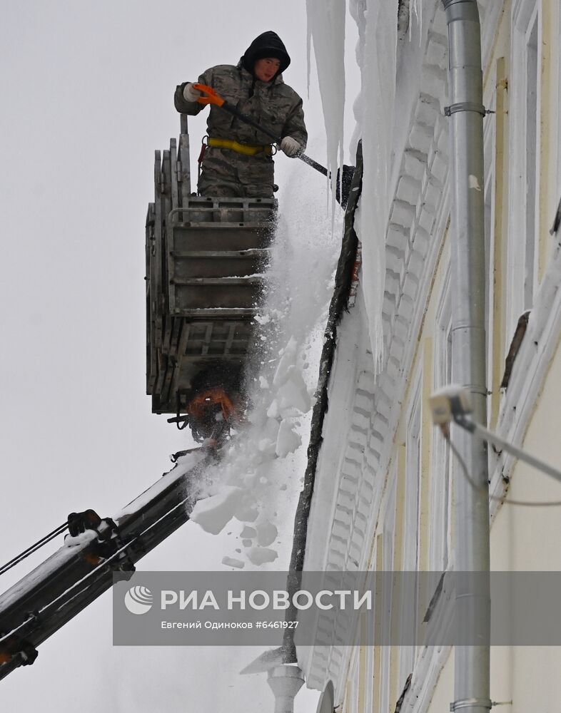 Снегопад в Москве