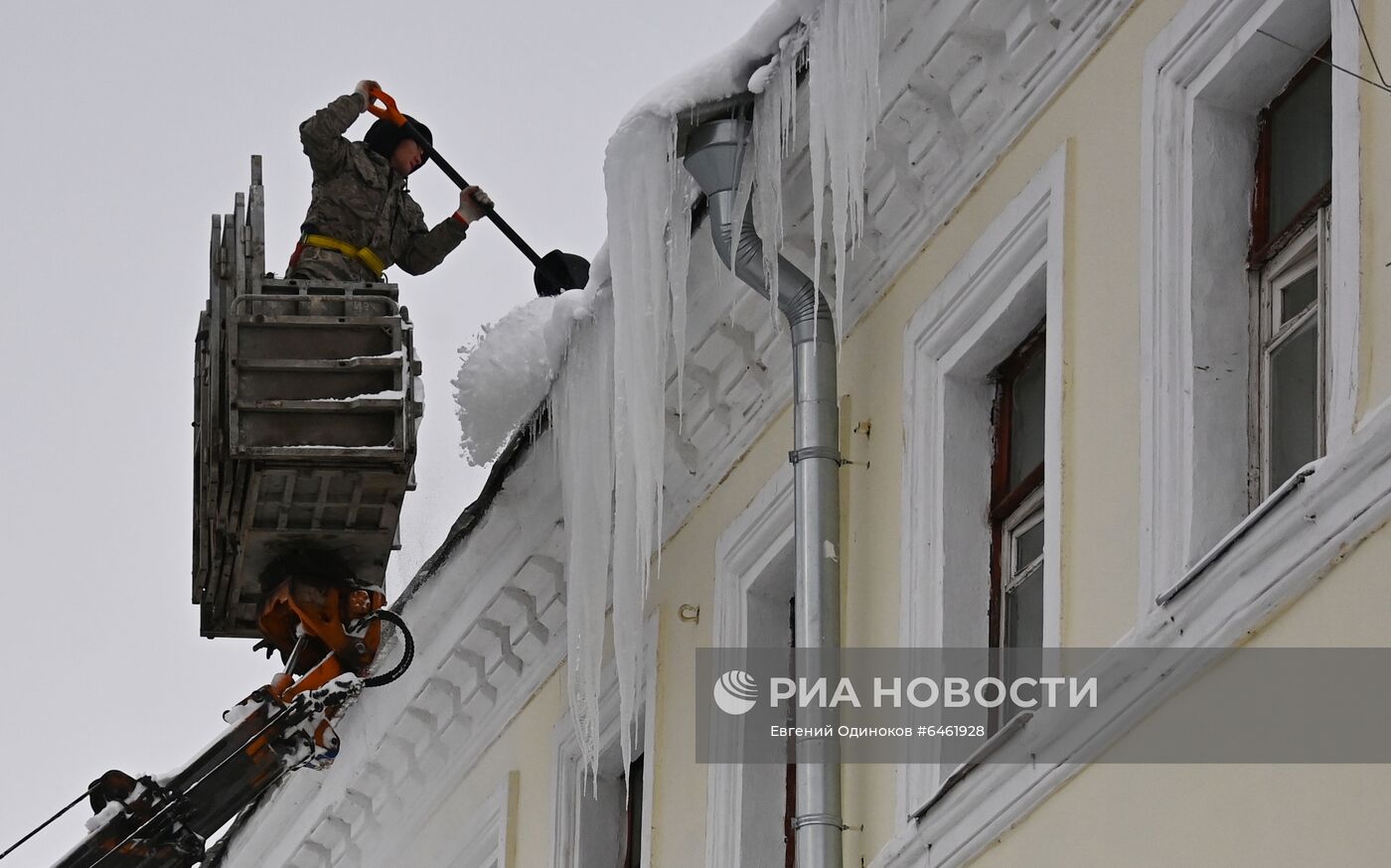 Снегопад в Москве
