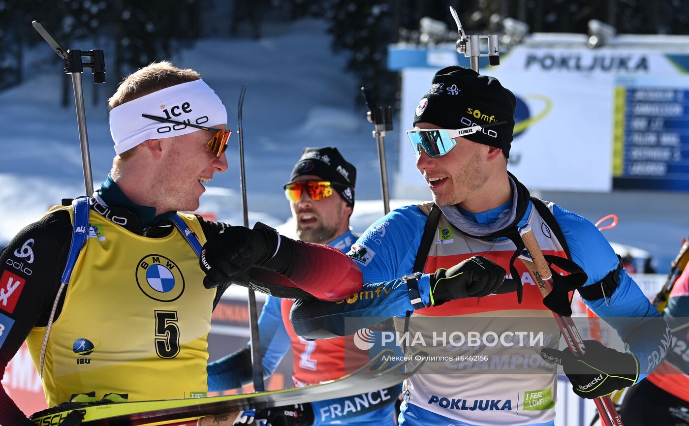 Биатлон. Чемпионат мира. Мужчины. Гонка преследования