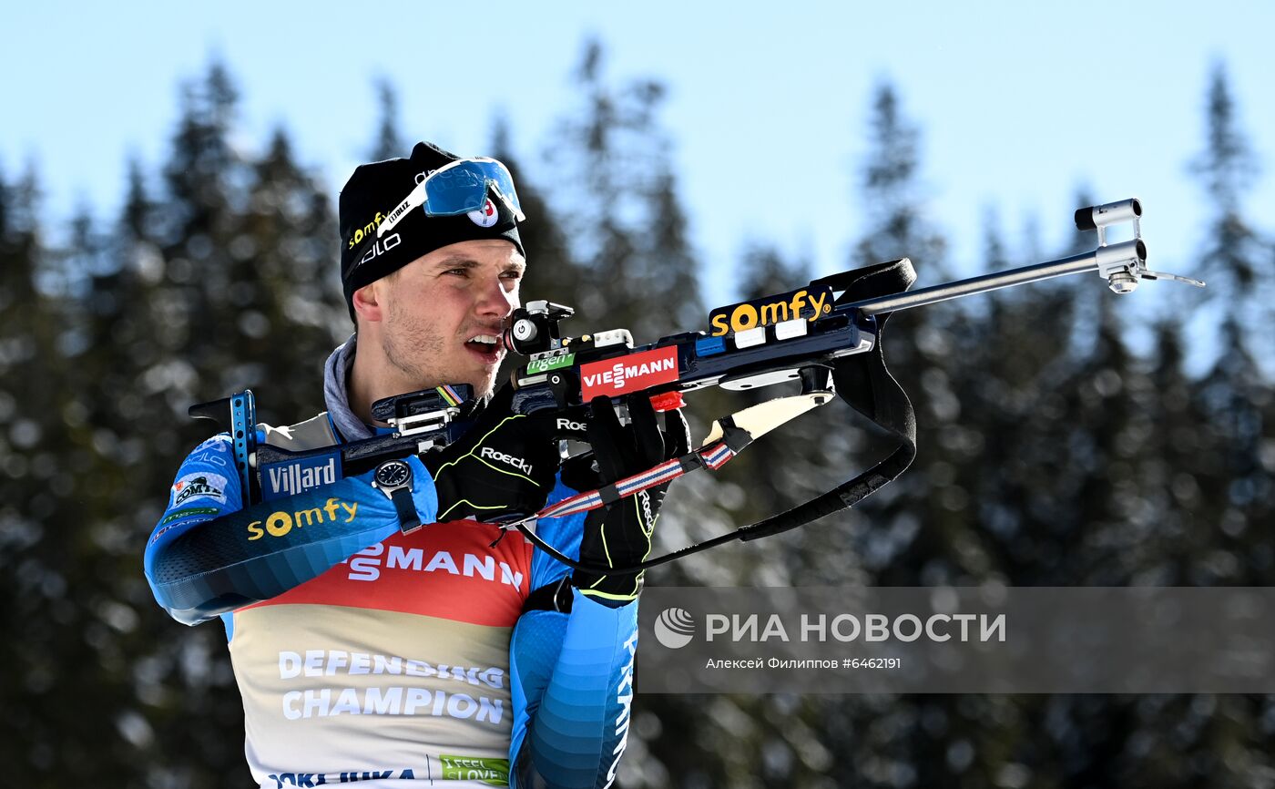 Биатлон. Чемпионат мира. Мужчины. Гонка преследования