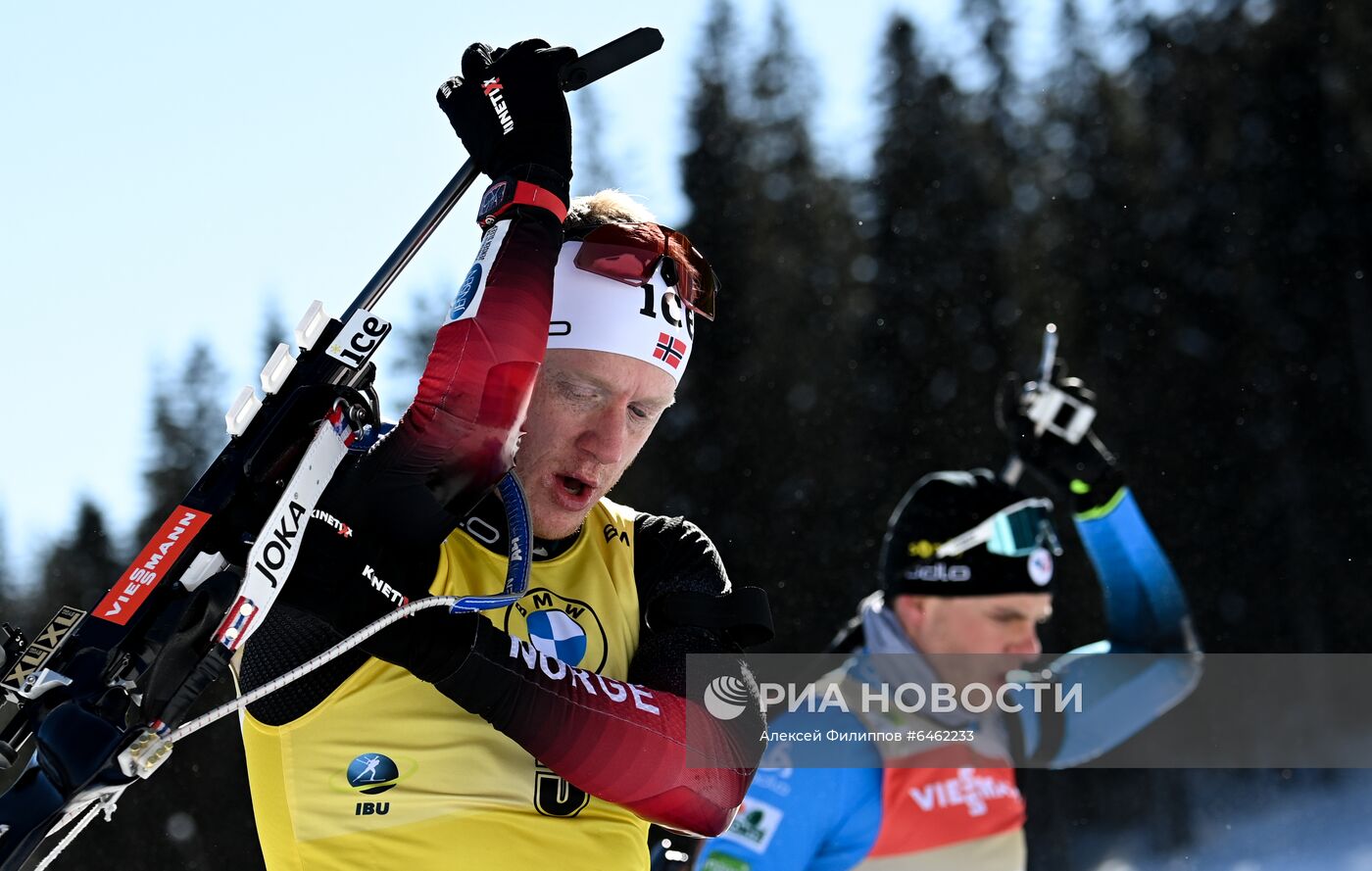 Биатлон. Чемпионат мира. Мужчины. Гонка преследования