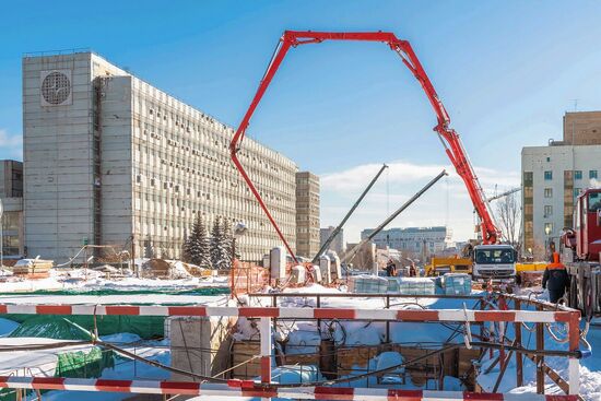 Мэр Москвы С. Собянин осмотрел строительство станции "Воронцовская" БКЛ