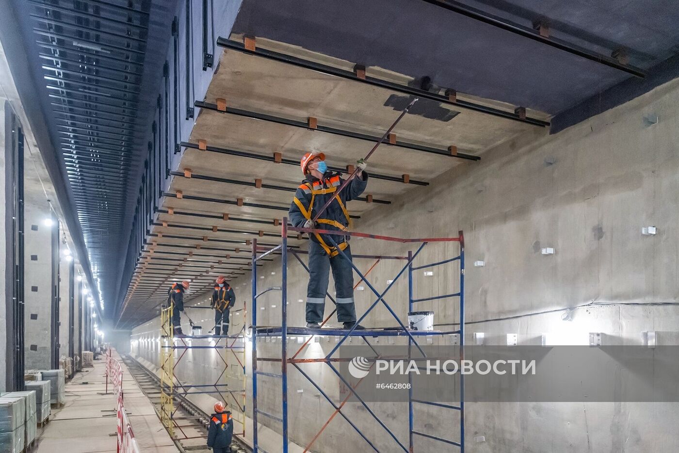 Мэр Москвы С. Собянин осмотрел строительство станции "Воронцовская" БКЛ