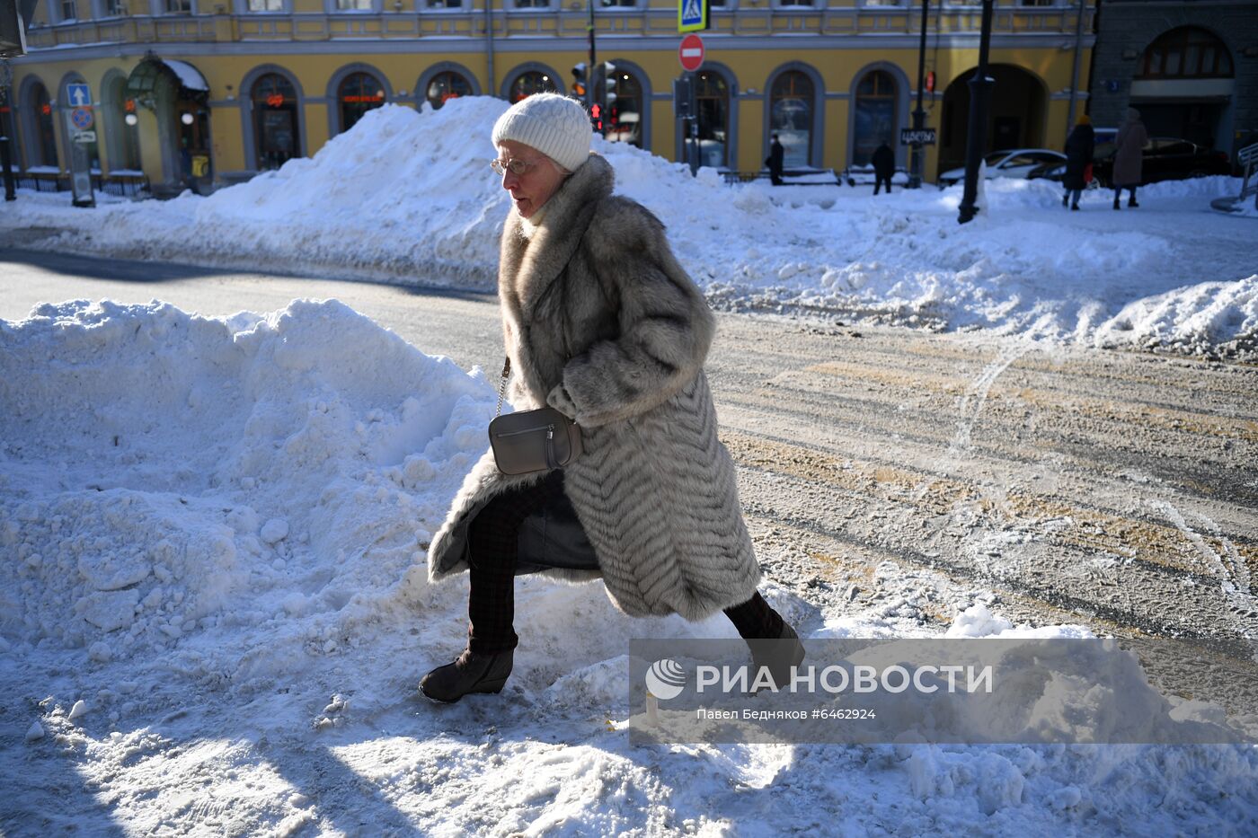 Последствия снегопада в Москве