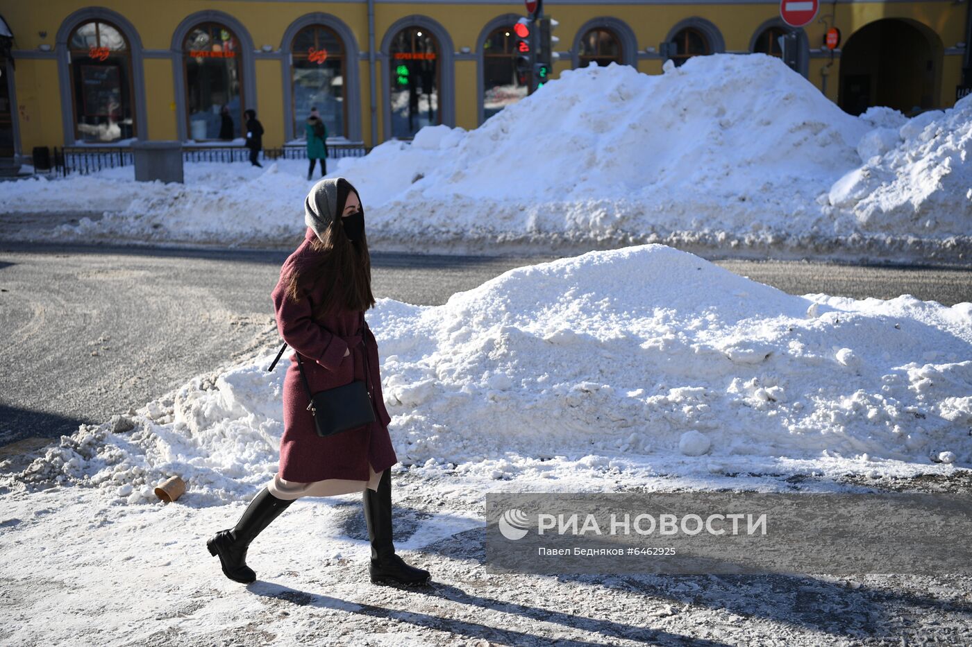 Последствия снегопада в Москве