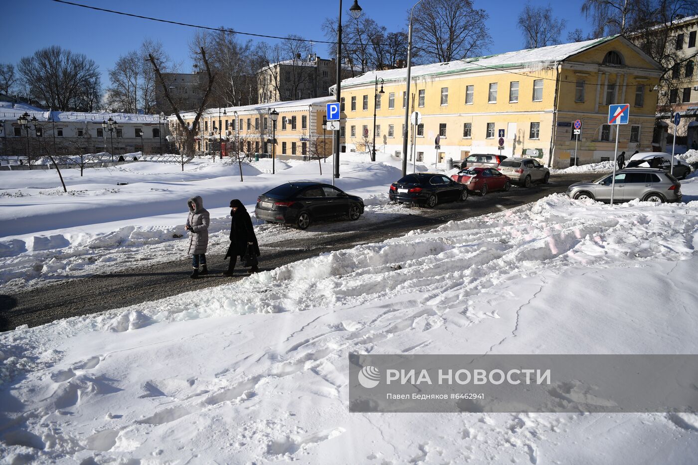 Последствия снегопада в Москве