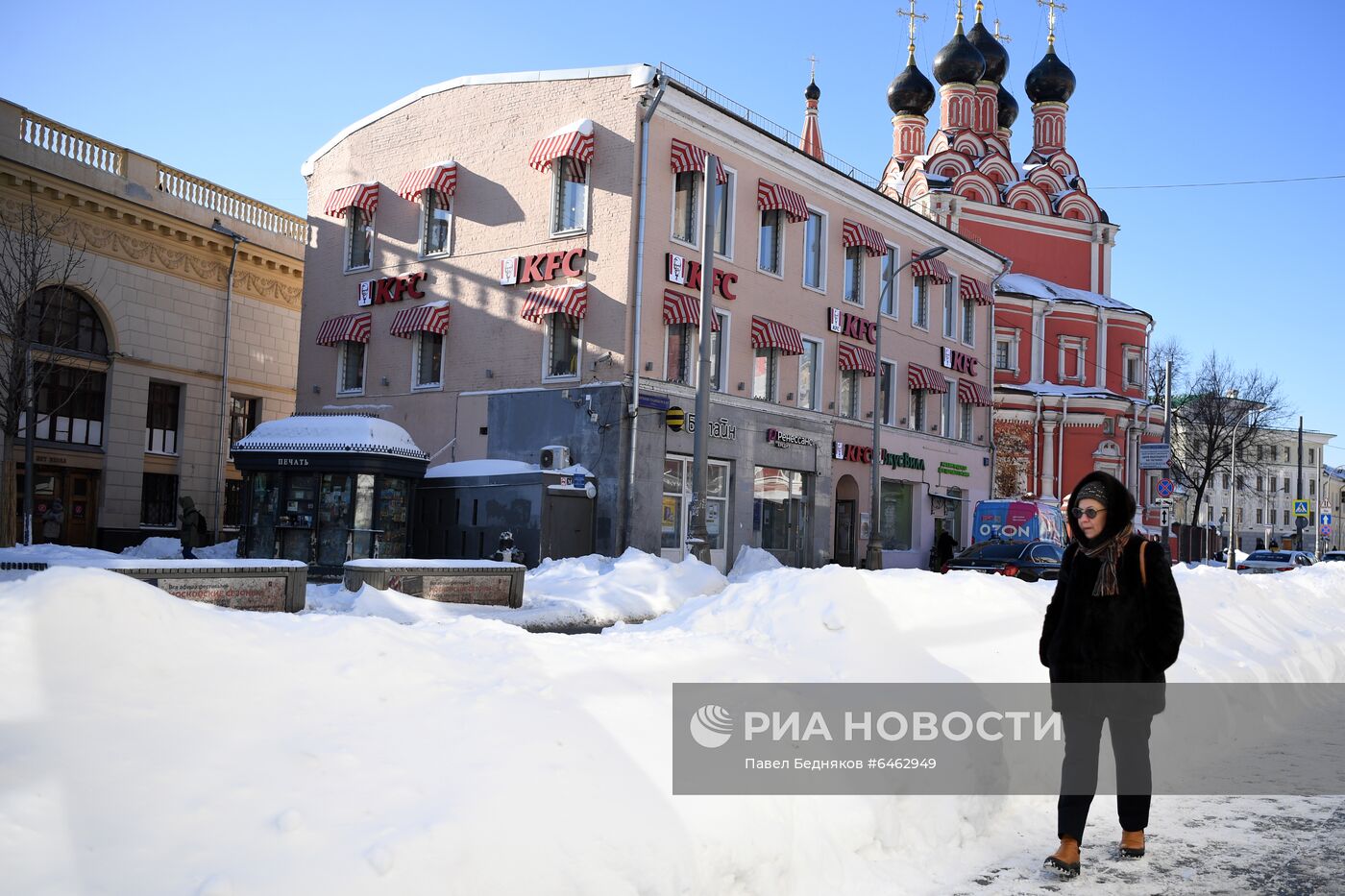 Последствия снегопада в Москве