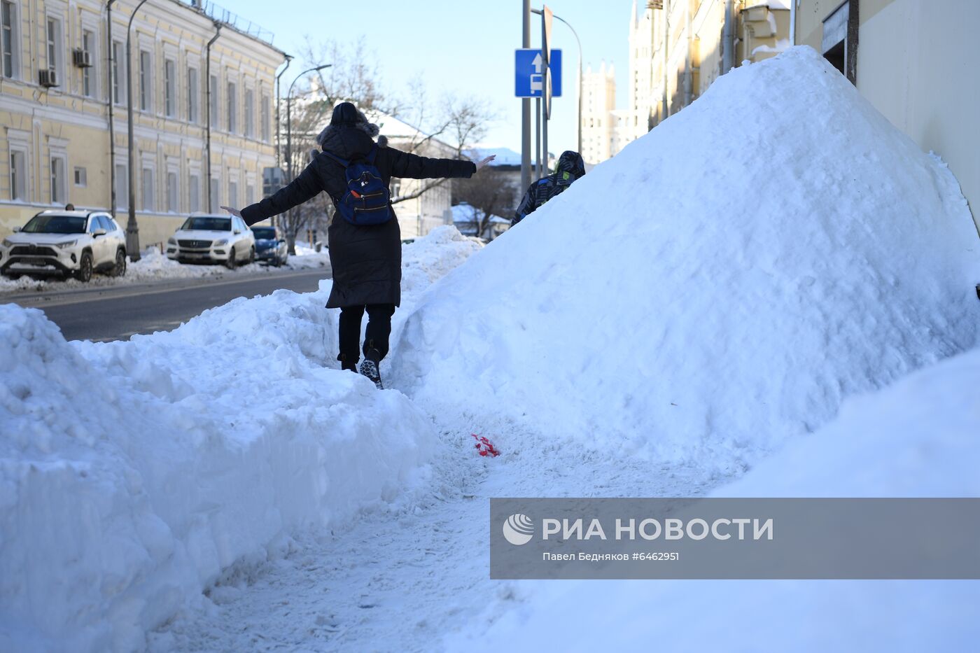 Последствия снегопада в Москве