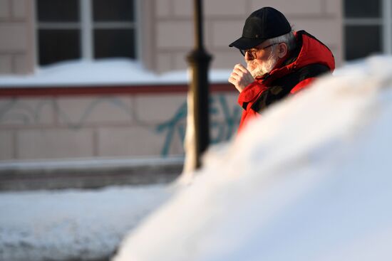 Последствия снегопада в Москве