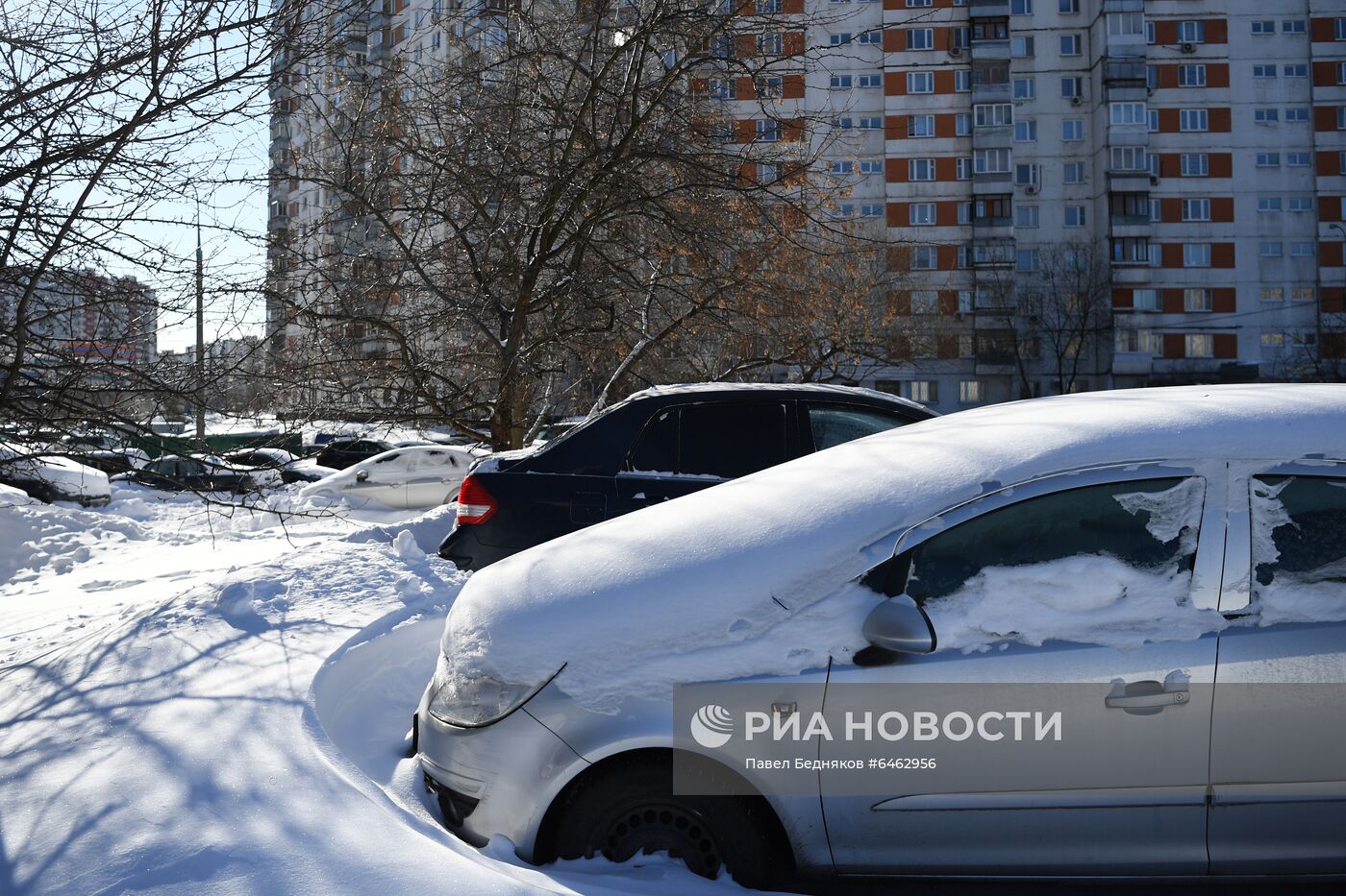 Последствия снегопада в Москве