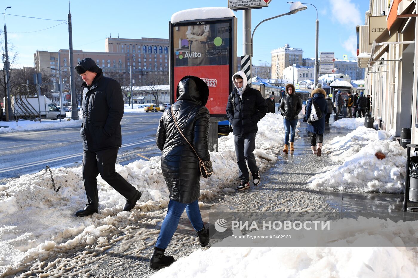 Последствия снегопада в Москве