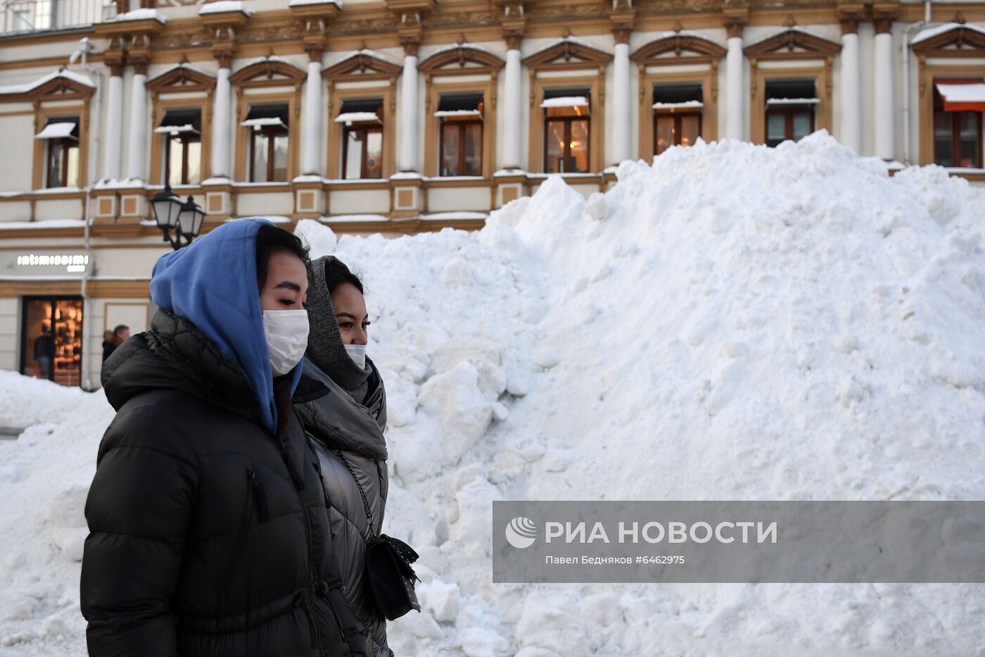 Последствия снегопада в Москве