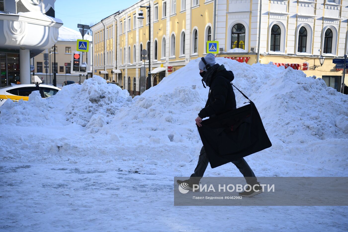 Последствия снегопада в Москве