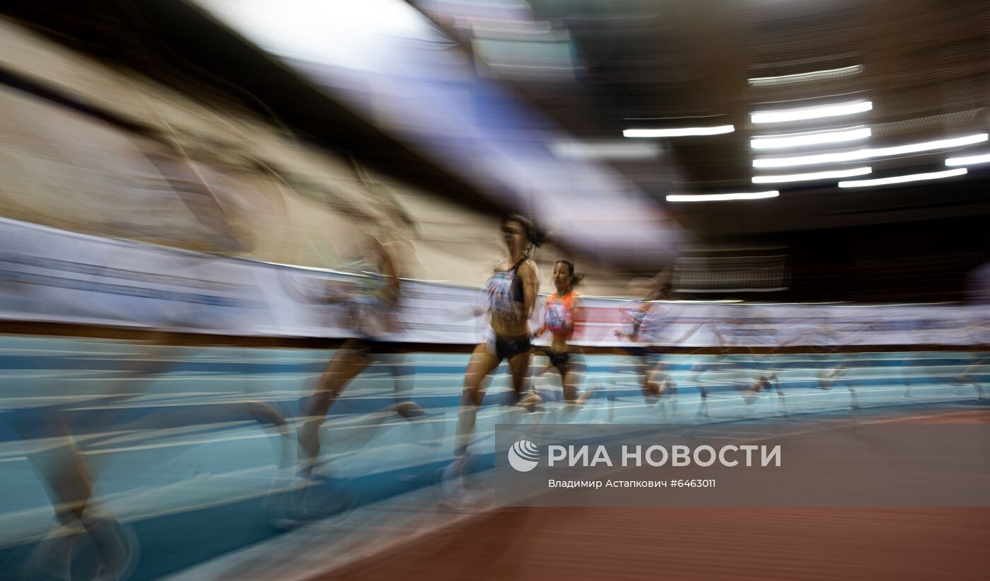 Легкая атлетика. Чемпионат России в помещении. Первый день