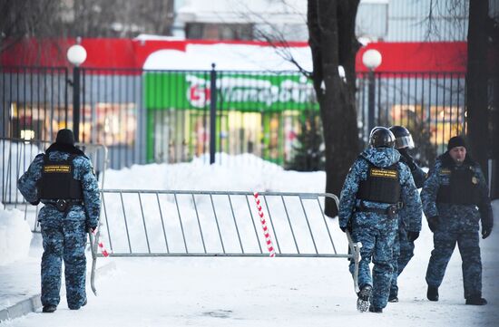 Заседание суда по делу А. Навального, обвиняемого в клевете в отношении ветерана