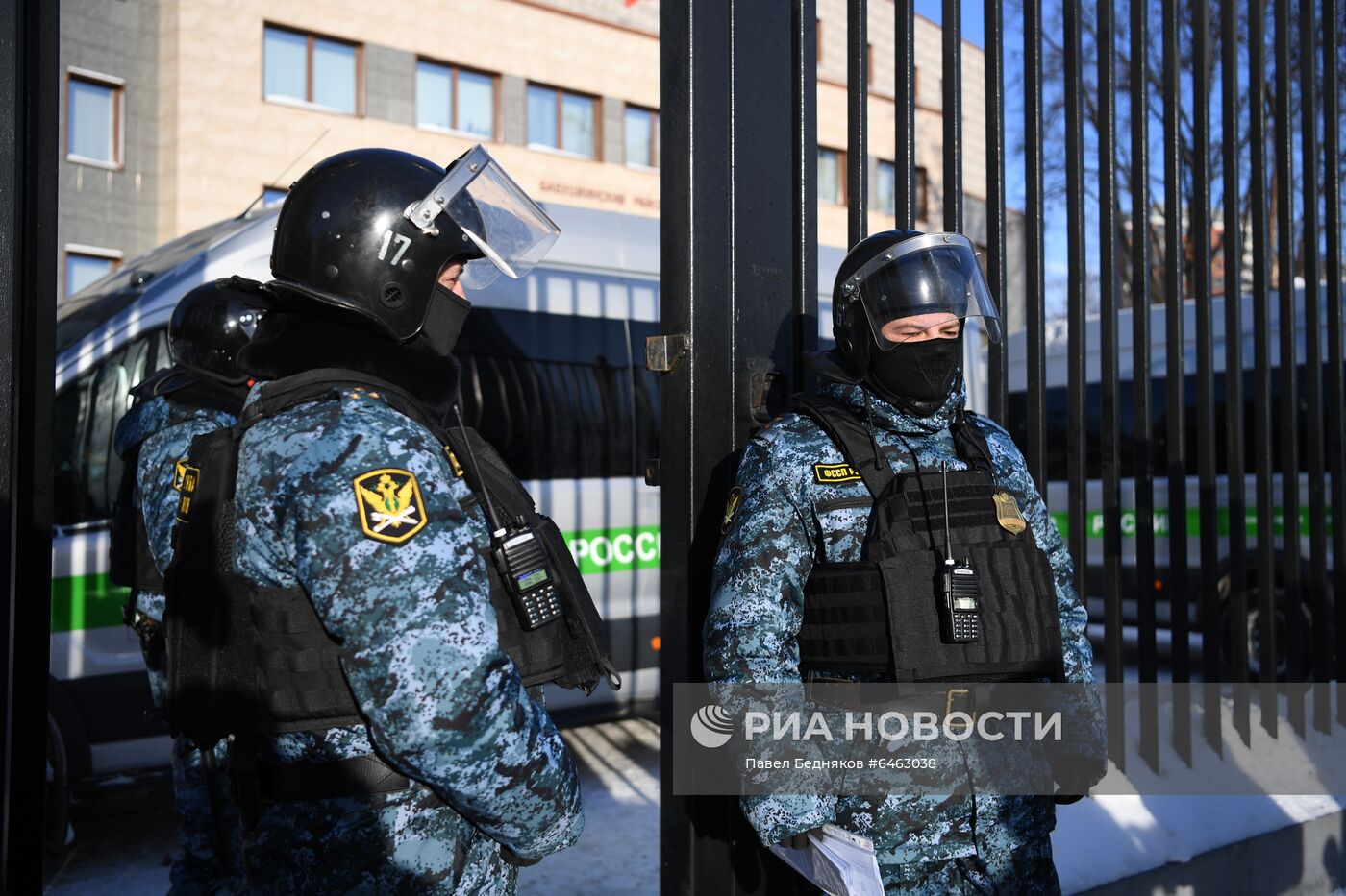 Заседание суда по делу А. Навального, обвиняемого в клевете в отношении ветерана