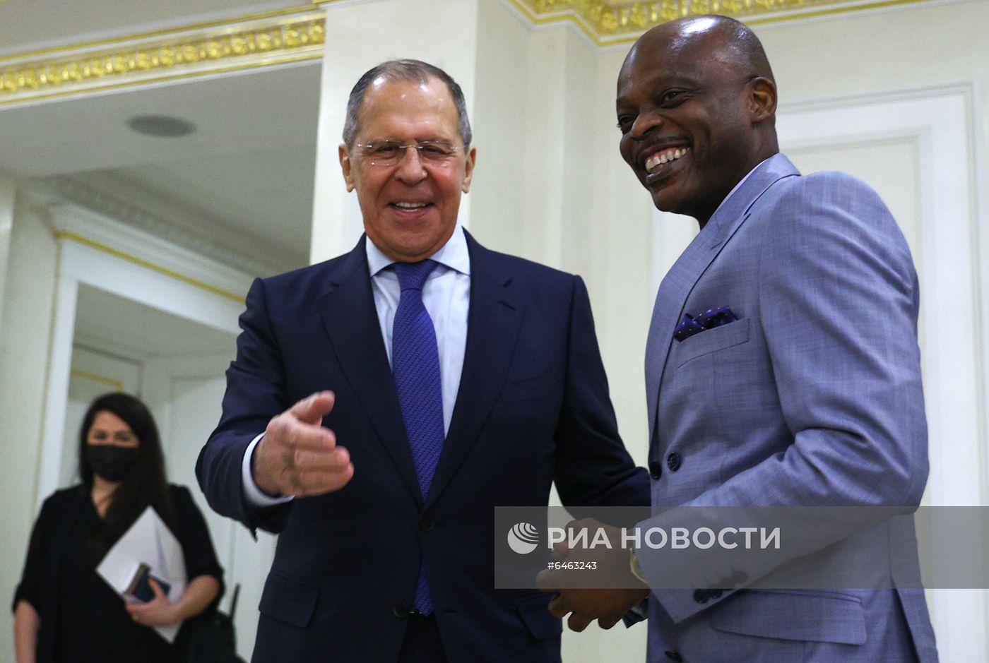 Встреча глав МИД РФ и Того С. Лаврова и Р. Дюссэ