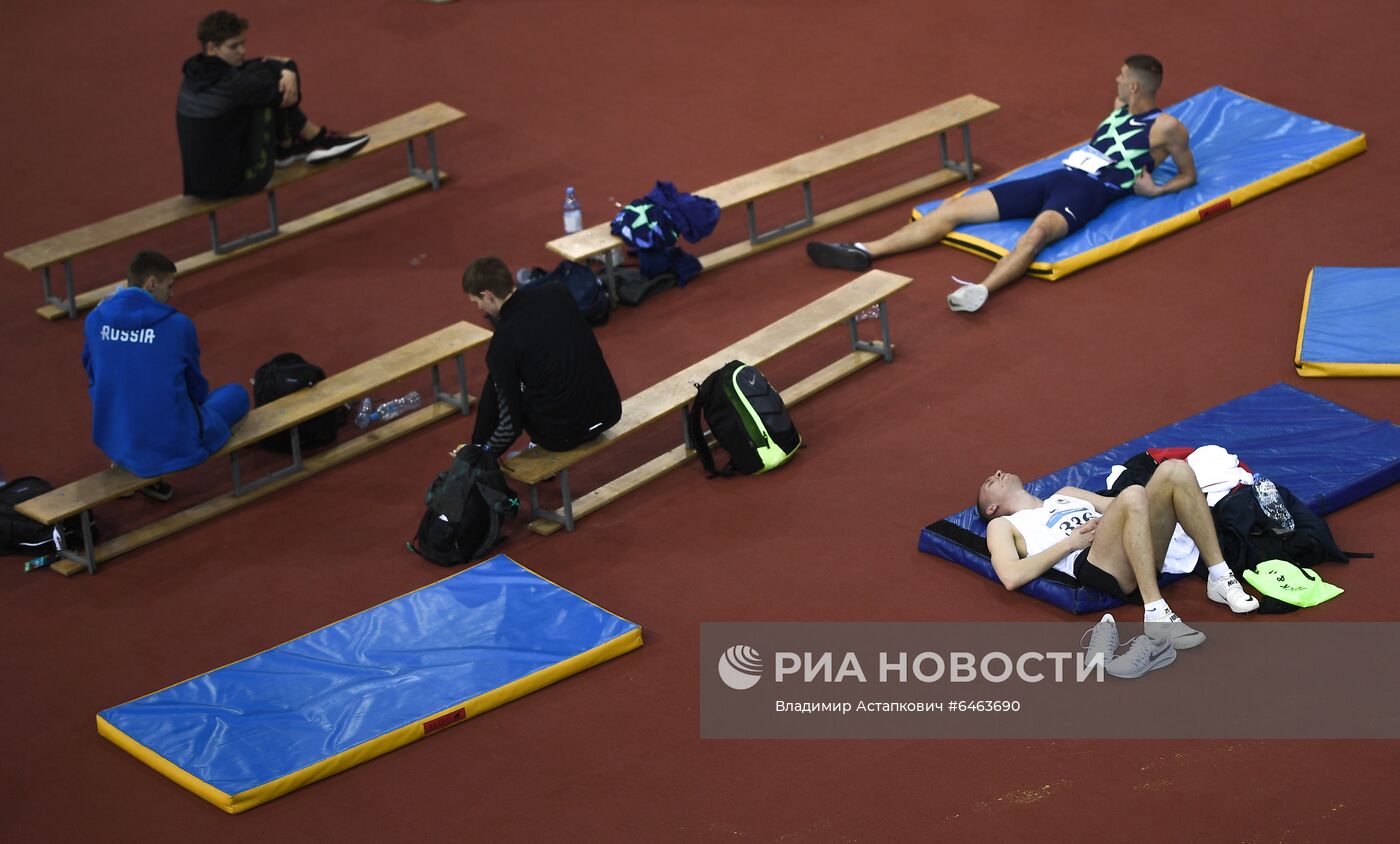 Легкая атлетика. Чемпионат России в помещении. Второй день