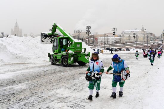 Последствия снегопада в Москве