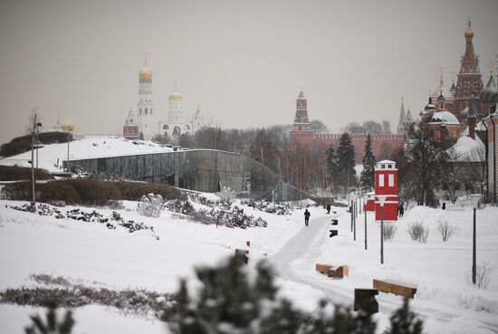 Последствия снегопада в Москве