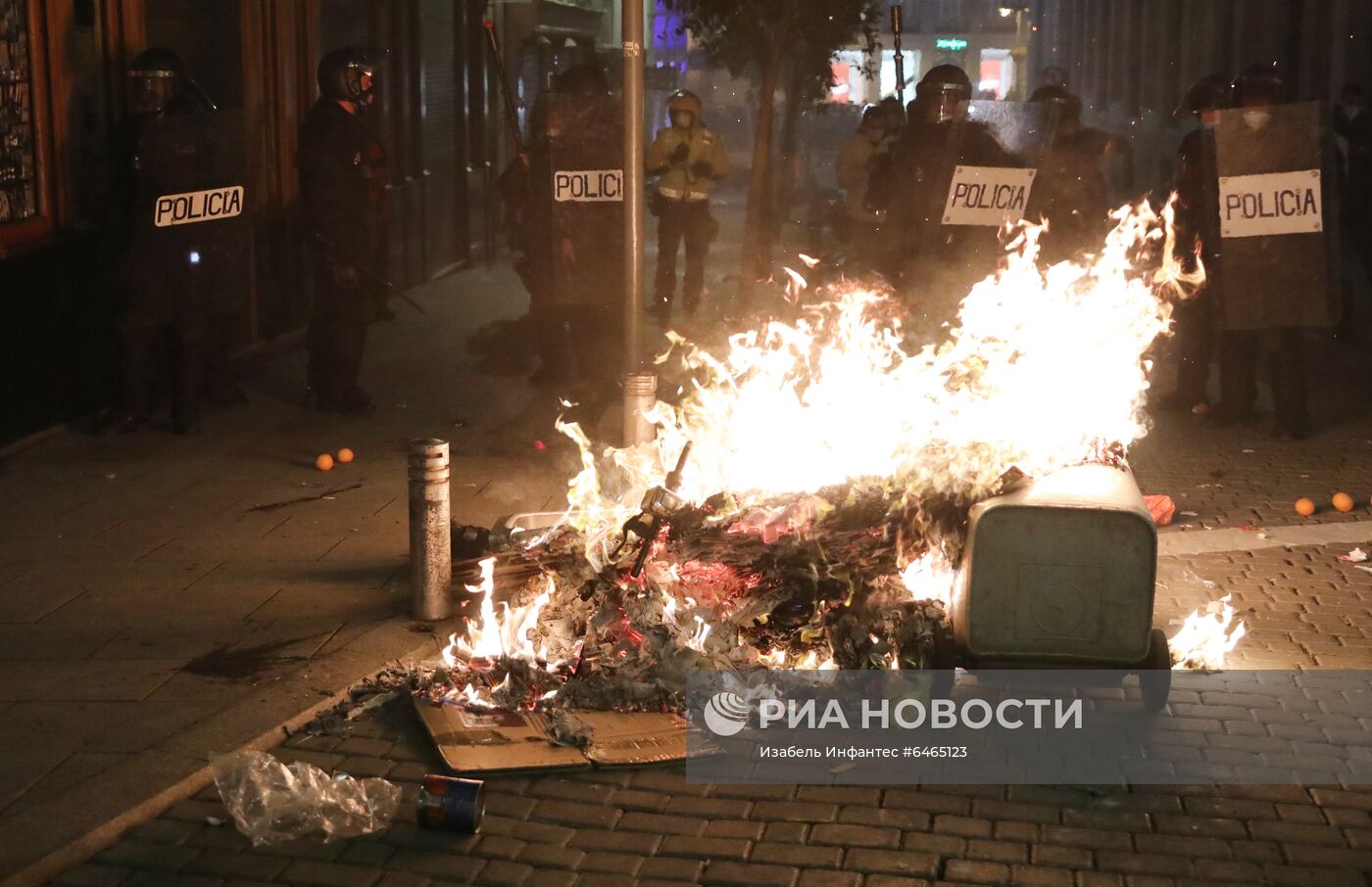 Протесты в Испании