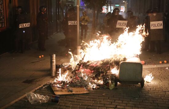 Протесты в Испании