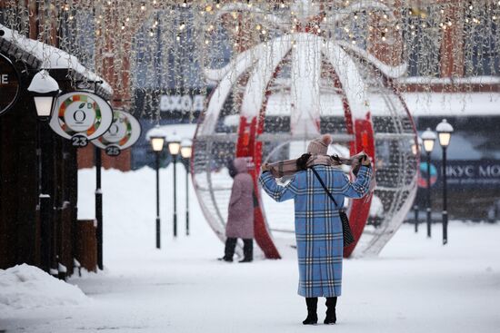 Снегопад в Краснодаре