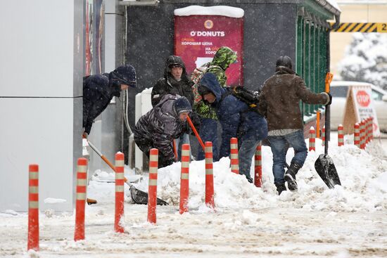 Снегопад в Краснодаре