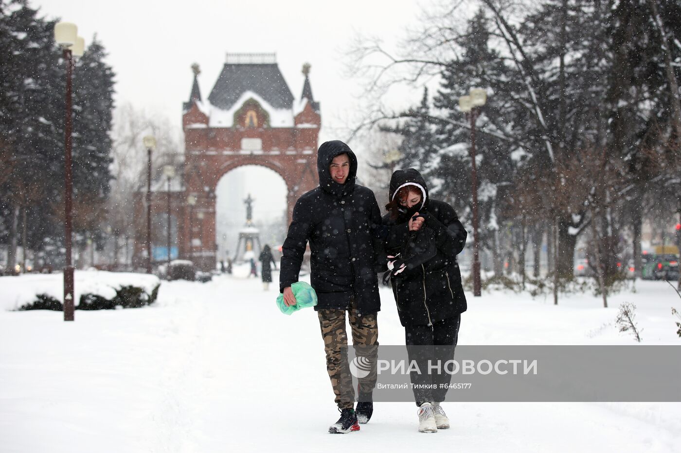 Снегопад в Краснодаре