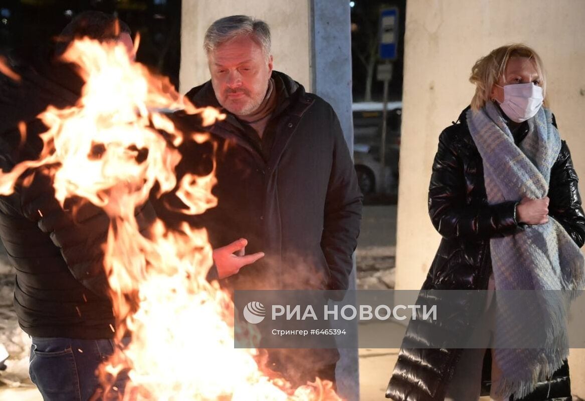 Ситуация вокруг задержания лидера оппозиционной партии в Тбилиси