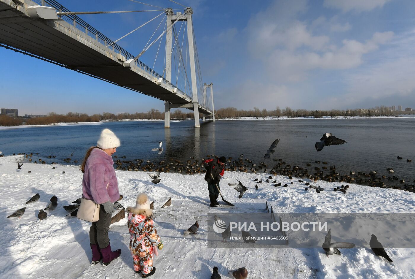 Снегопад в Красноярском крае