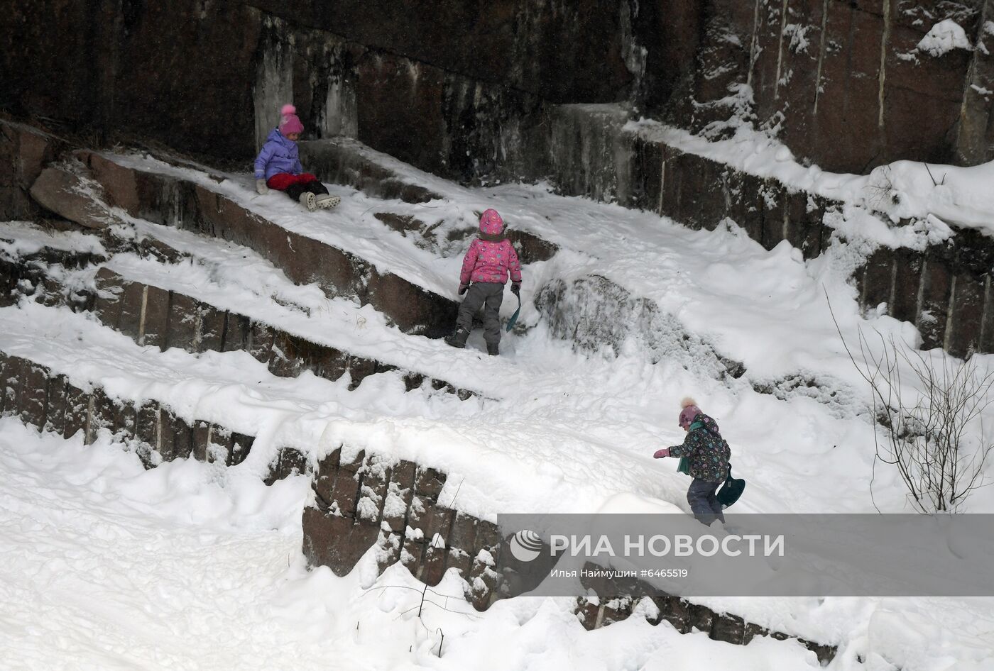 Снегопад в Красноярском крае