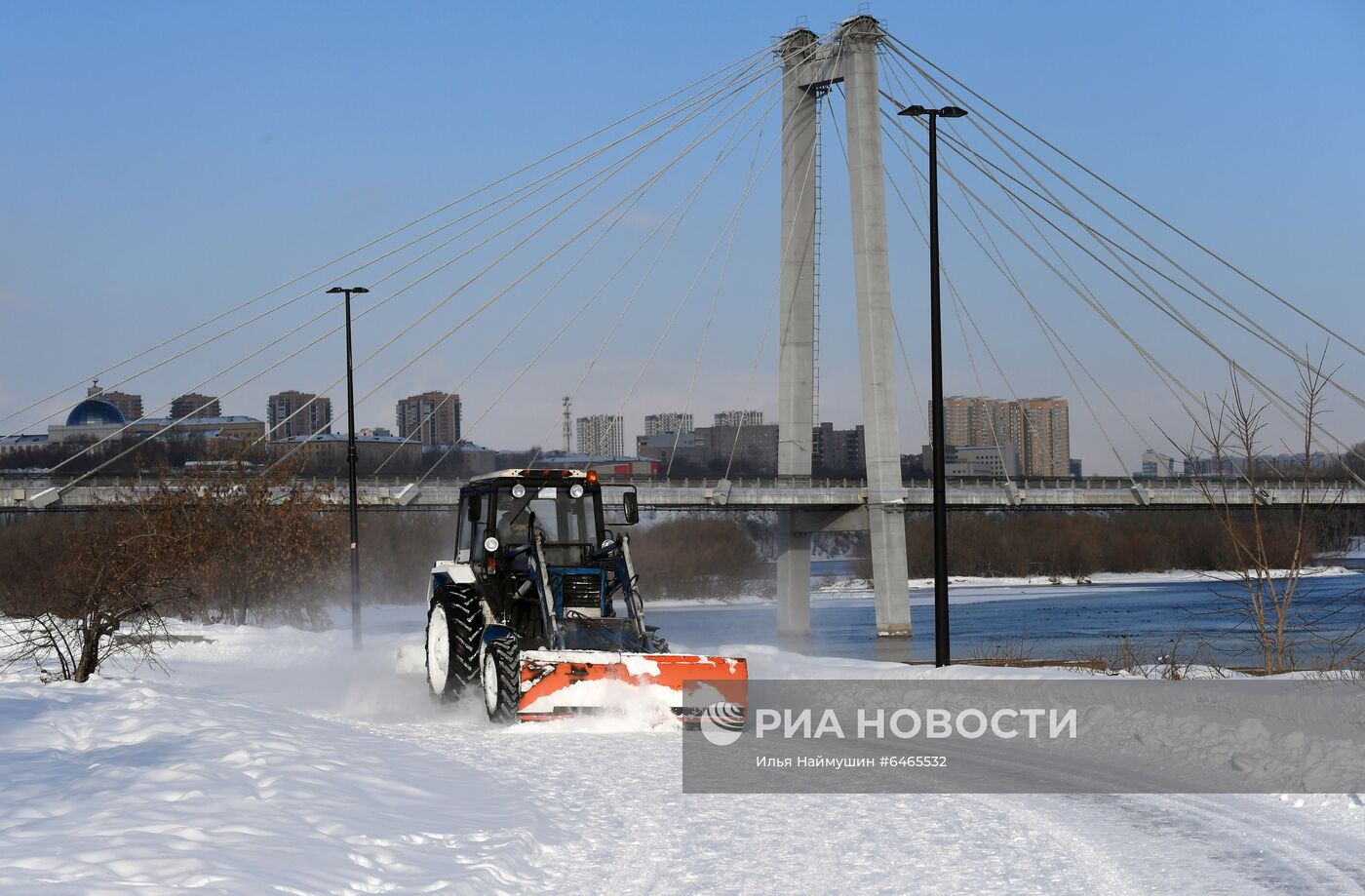 Снегопад в Красноярском крае