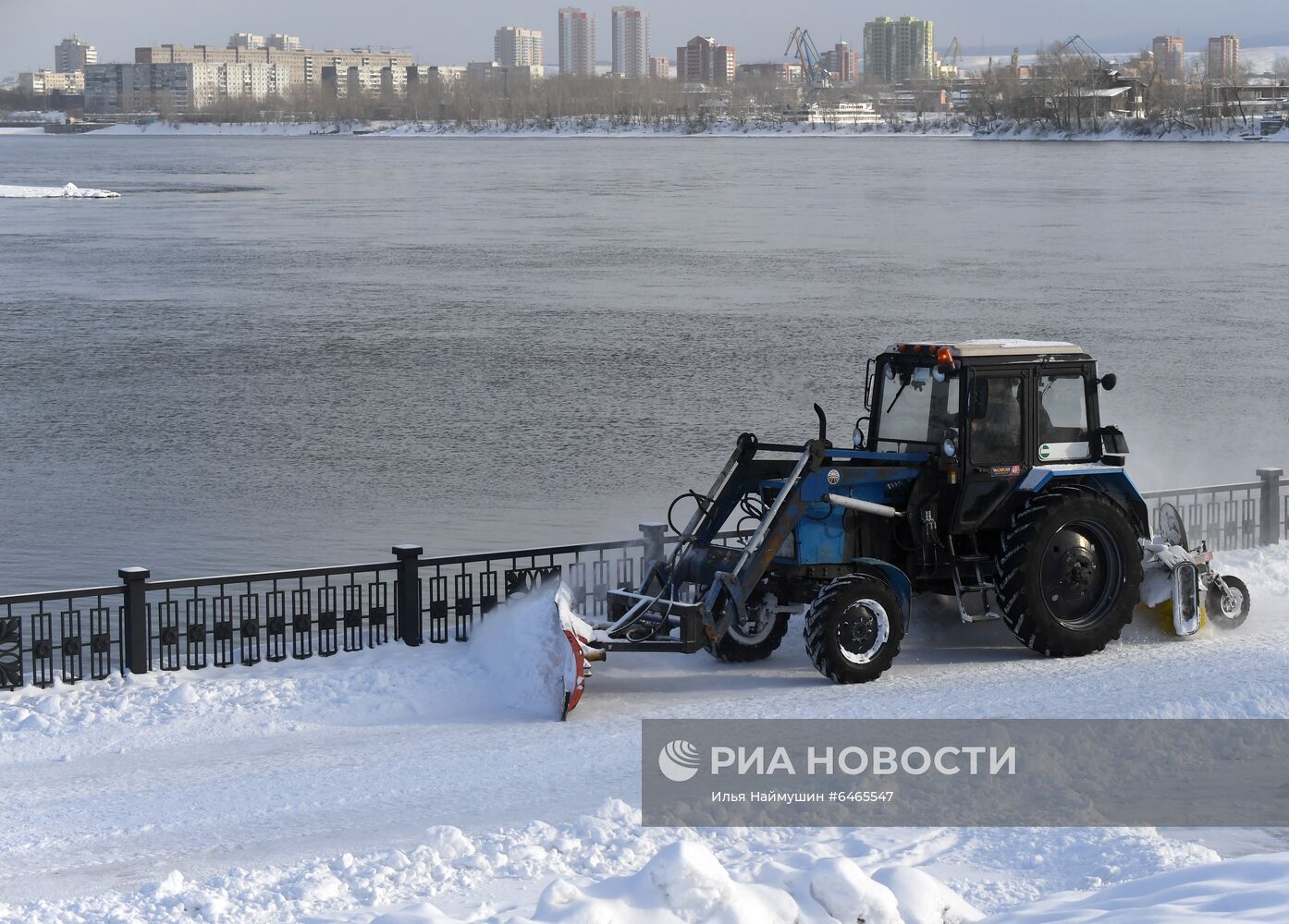 Снегопад в Красноярском крае