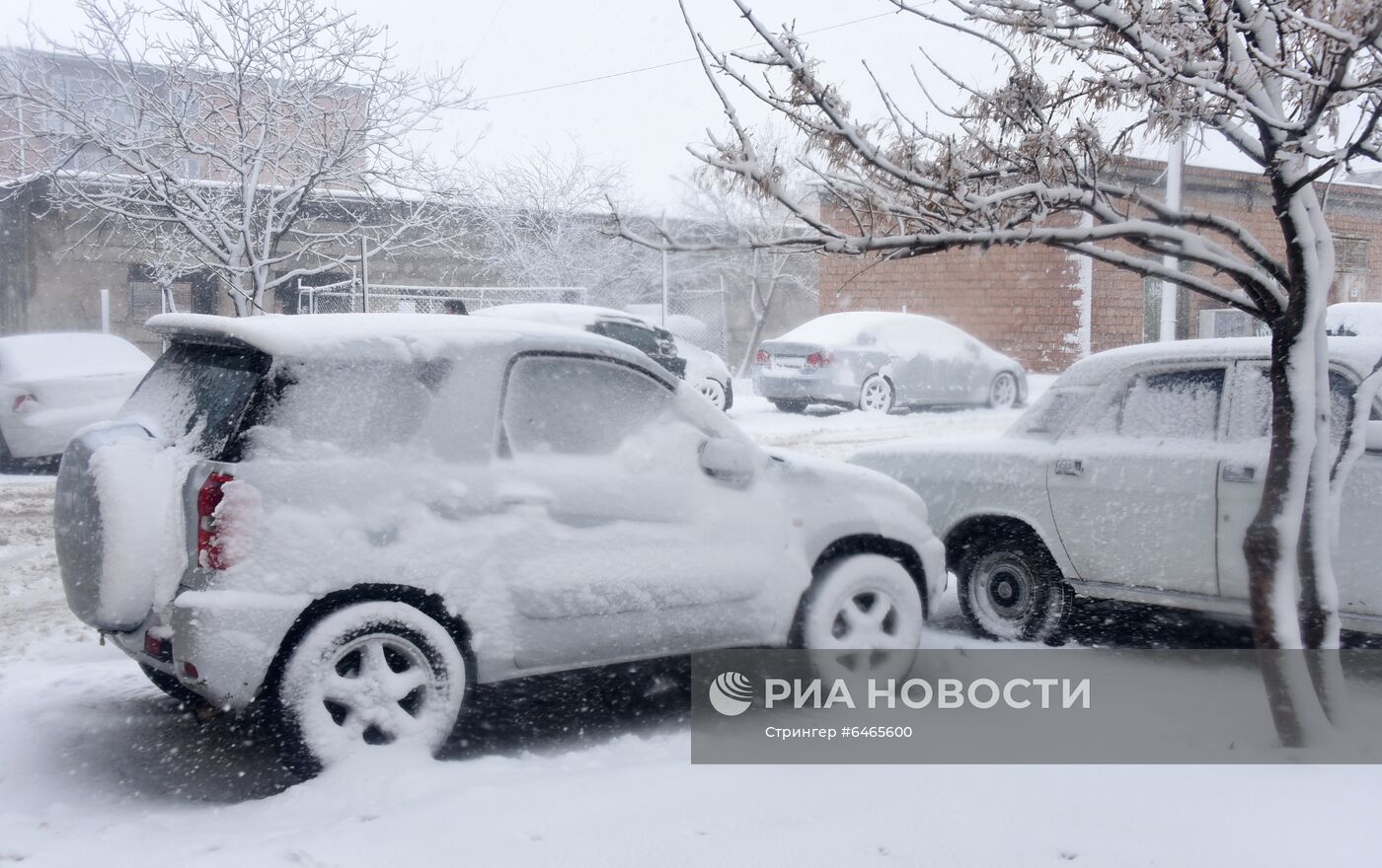 Последствия снегопада в Тбилиси