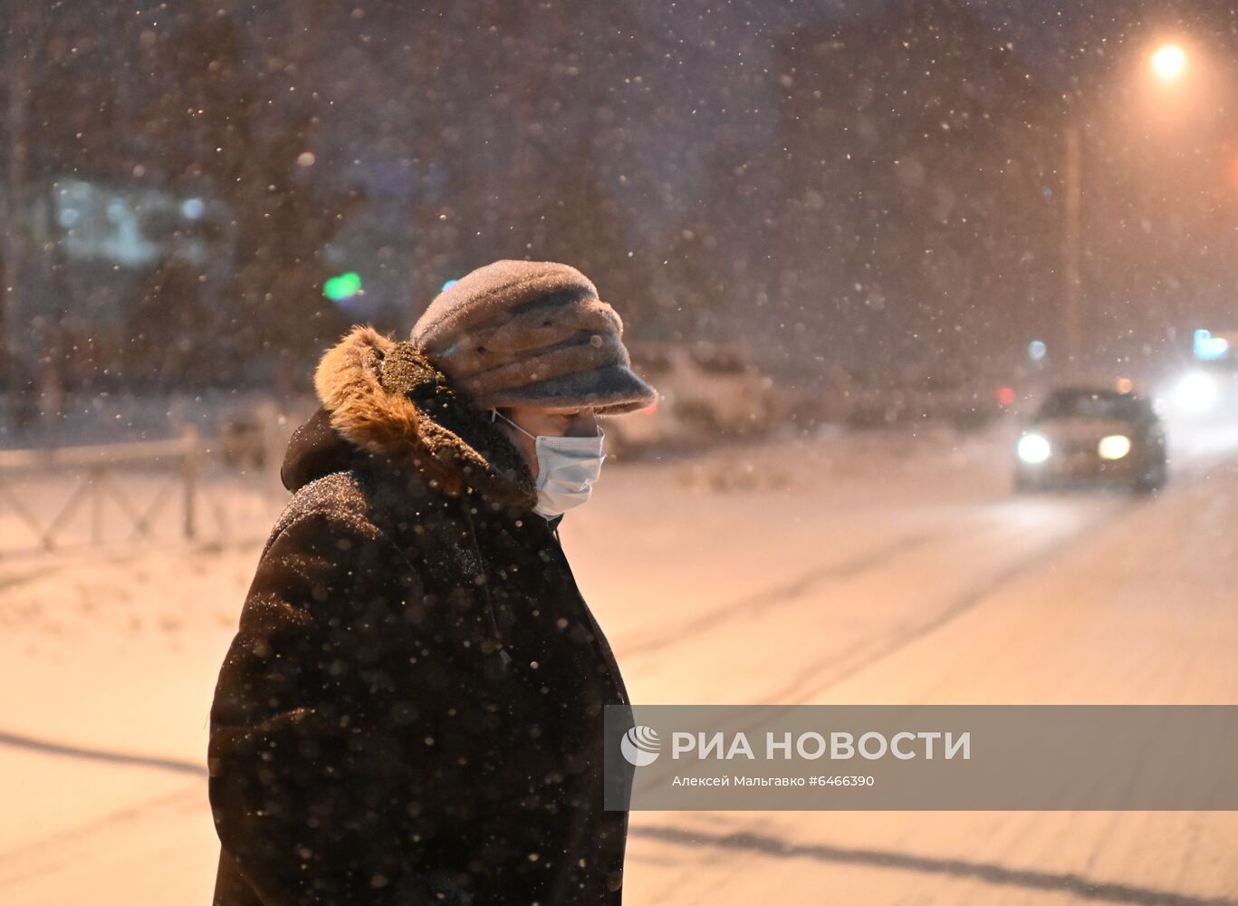 Последствия метели в Омске