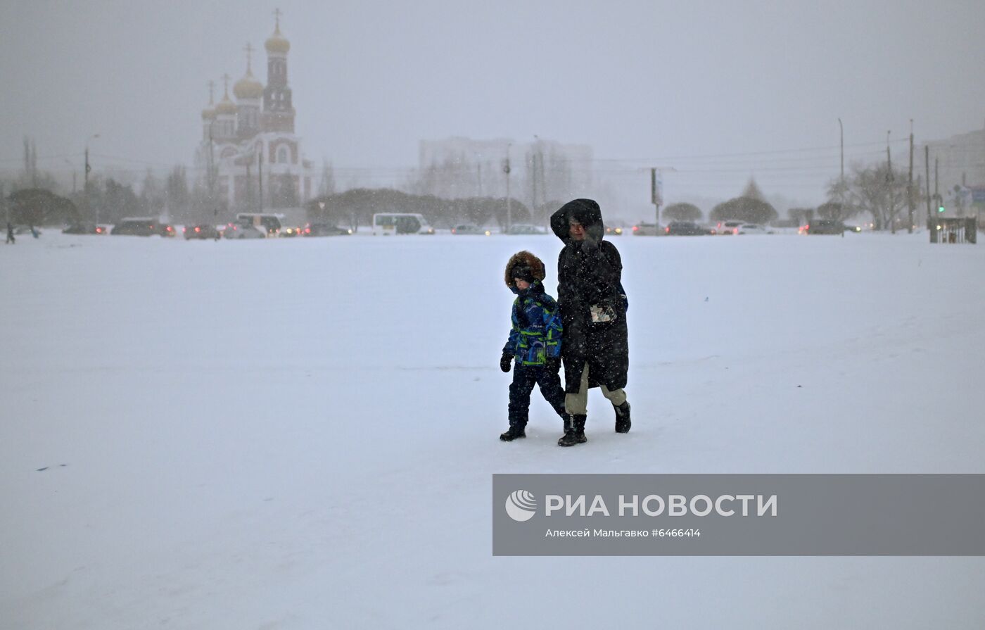 Последствия метели в Омске