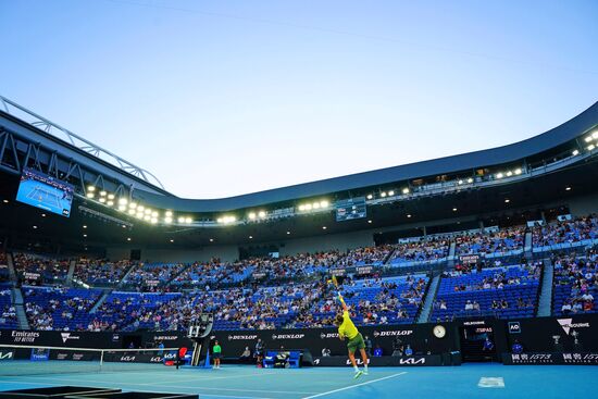 Теннис. Открытый чемпионат Австралии - 2021. Матч Д. Медведев - С. Циципас